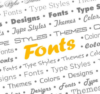 Picture of different types of fonts